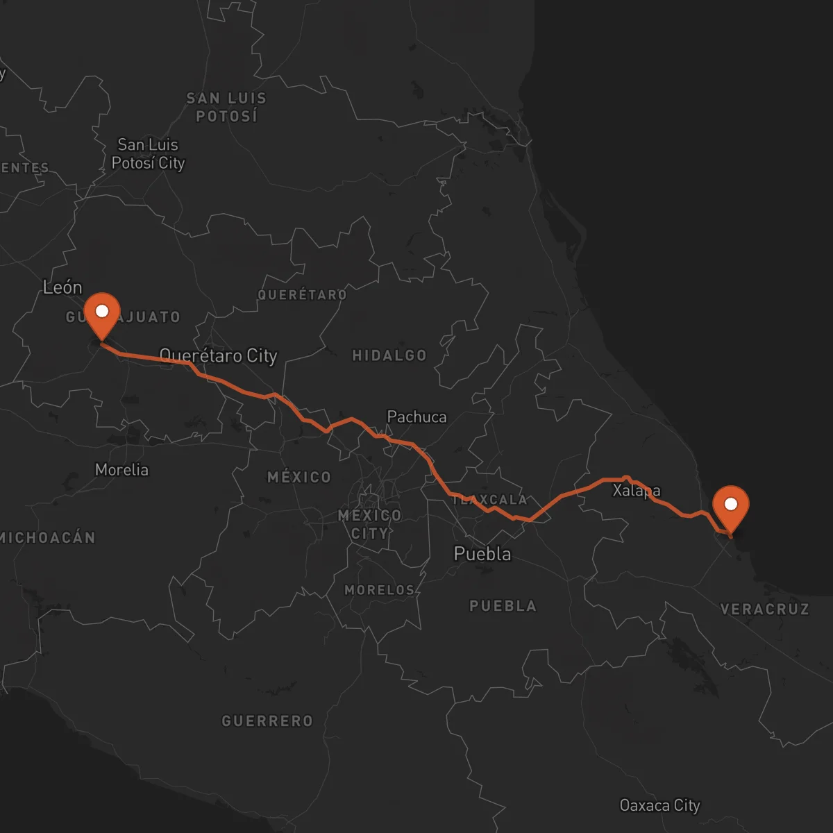Ruta Veracruz - Irapuato