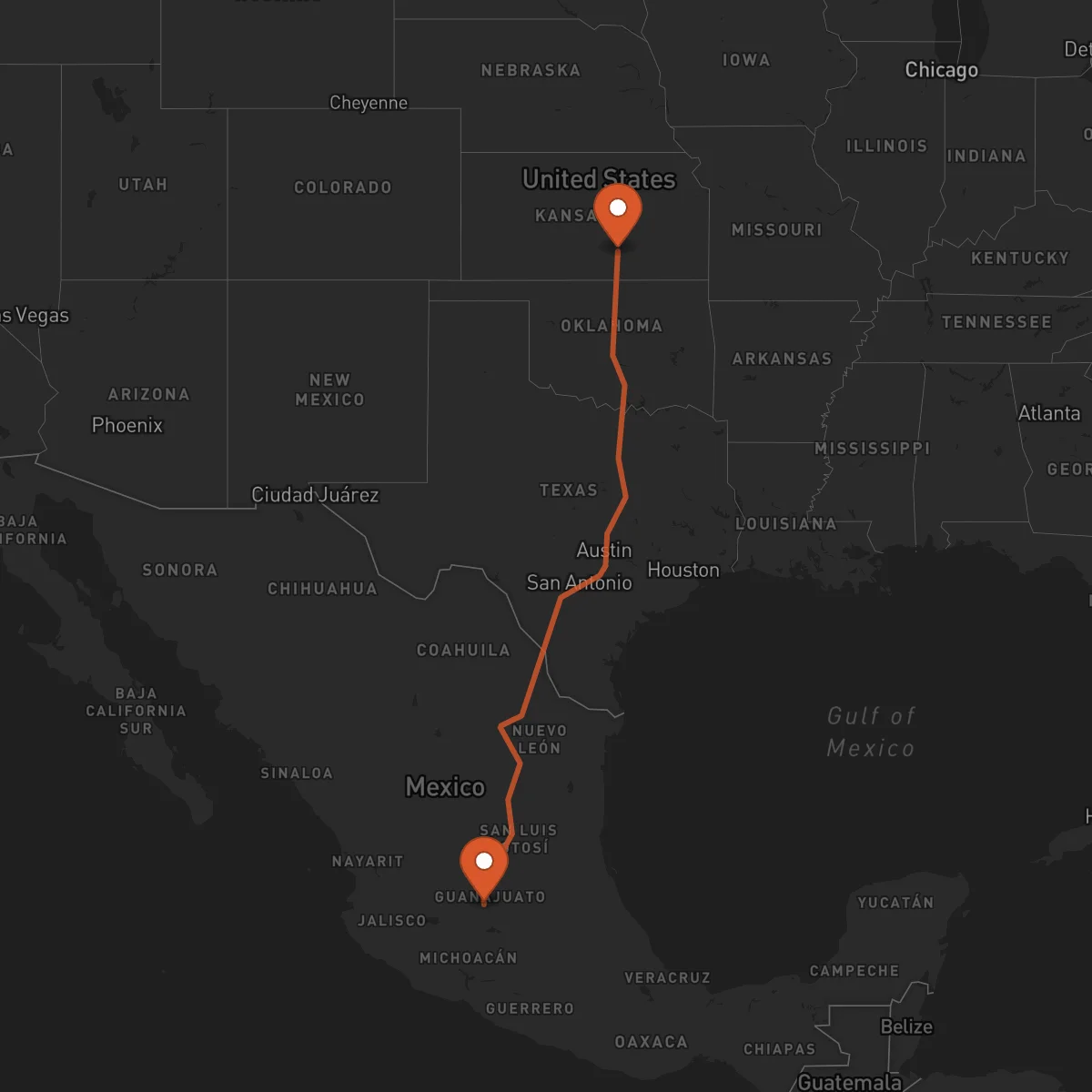 Ruta Irapuato - Wichita
