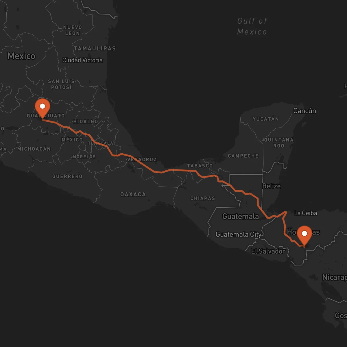 Ruta Yuscarán - Irapuato