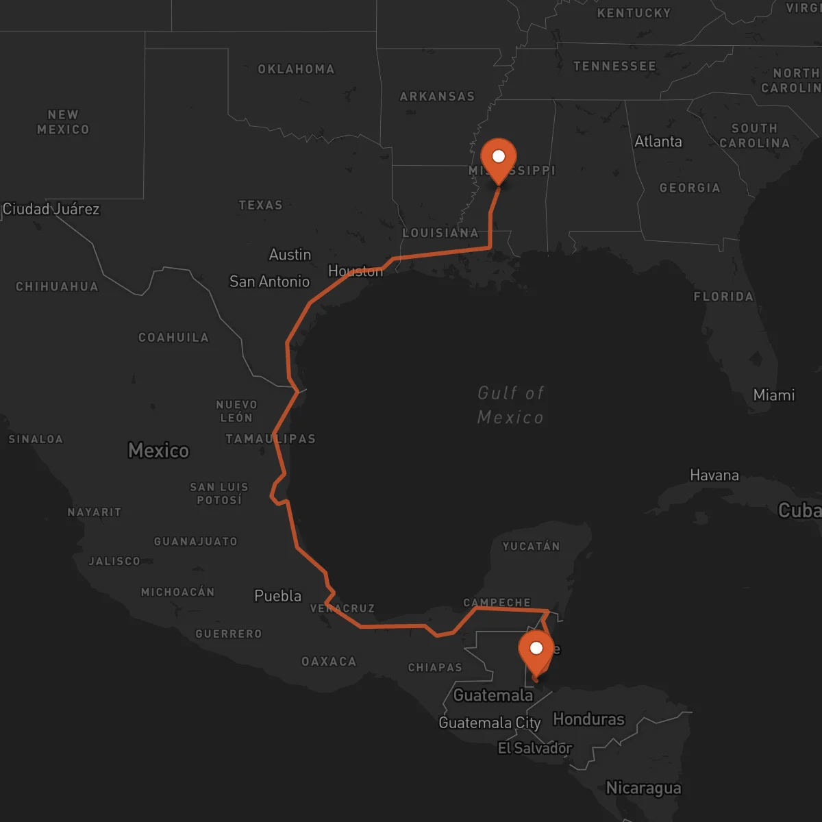 Ruta Punta Gorda - Jackson