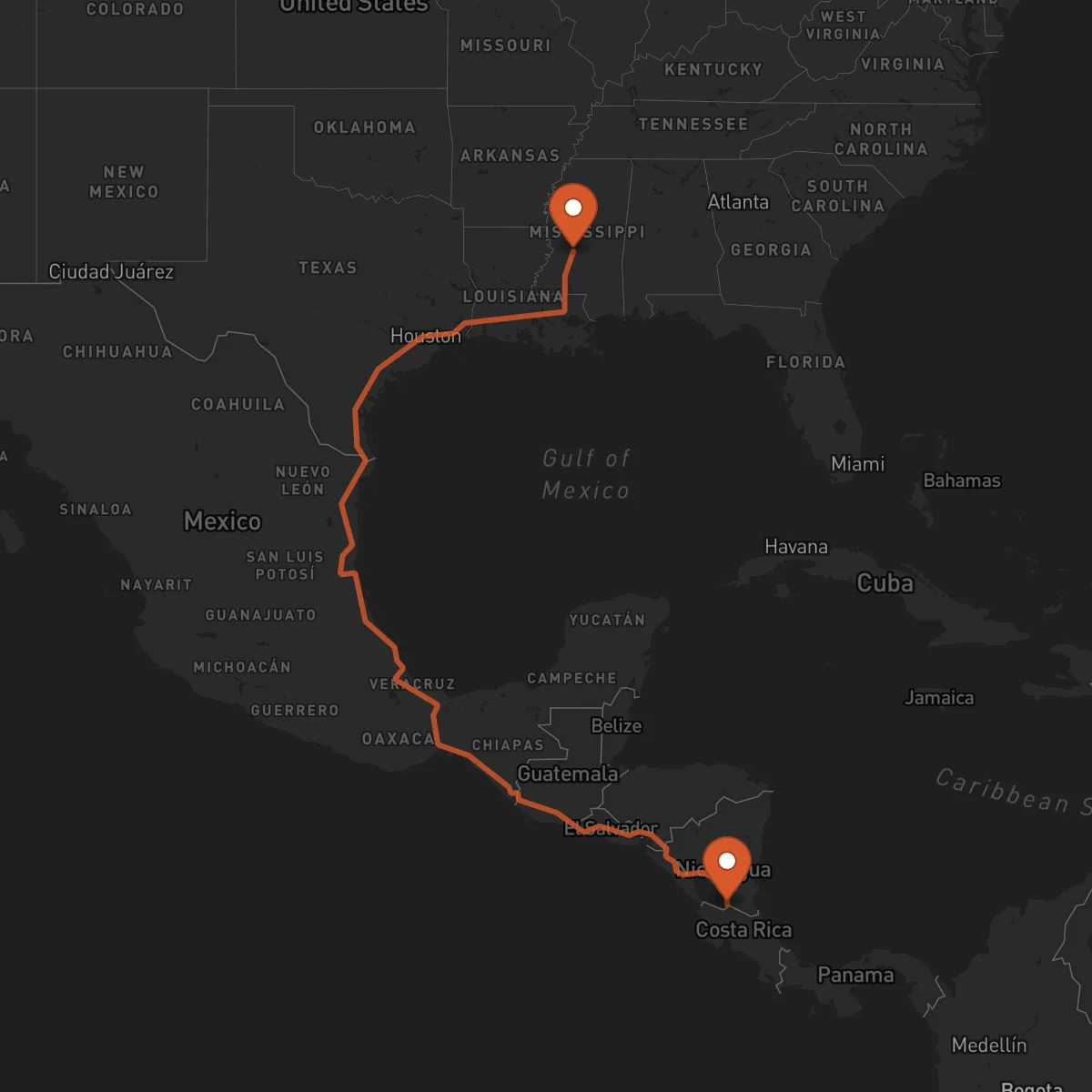 Ruta San Carlos - Jackson