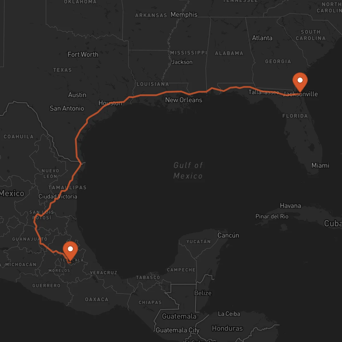 Ruta Tlaxcala de Xicohténcatl - Jacksonville