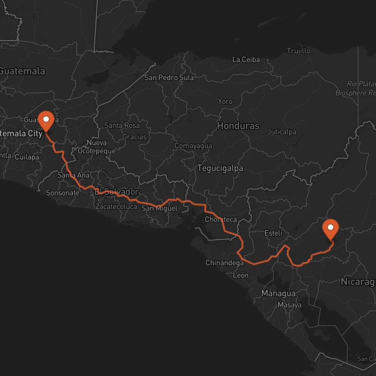 Ruta Matagalpa - Jalapa