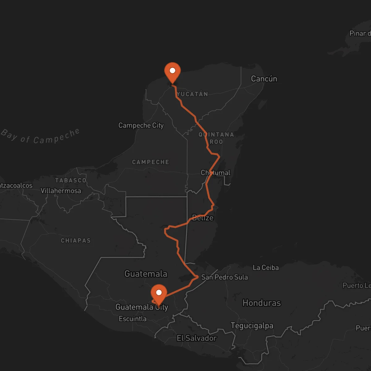 Ruta Jalapa - Mérida