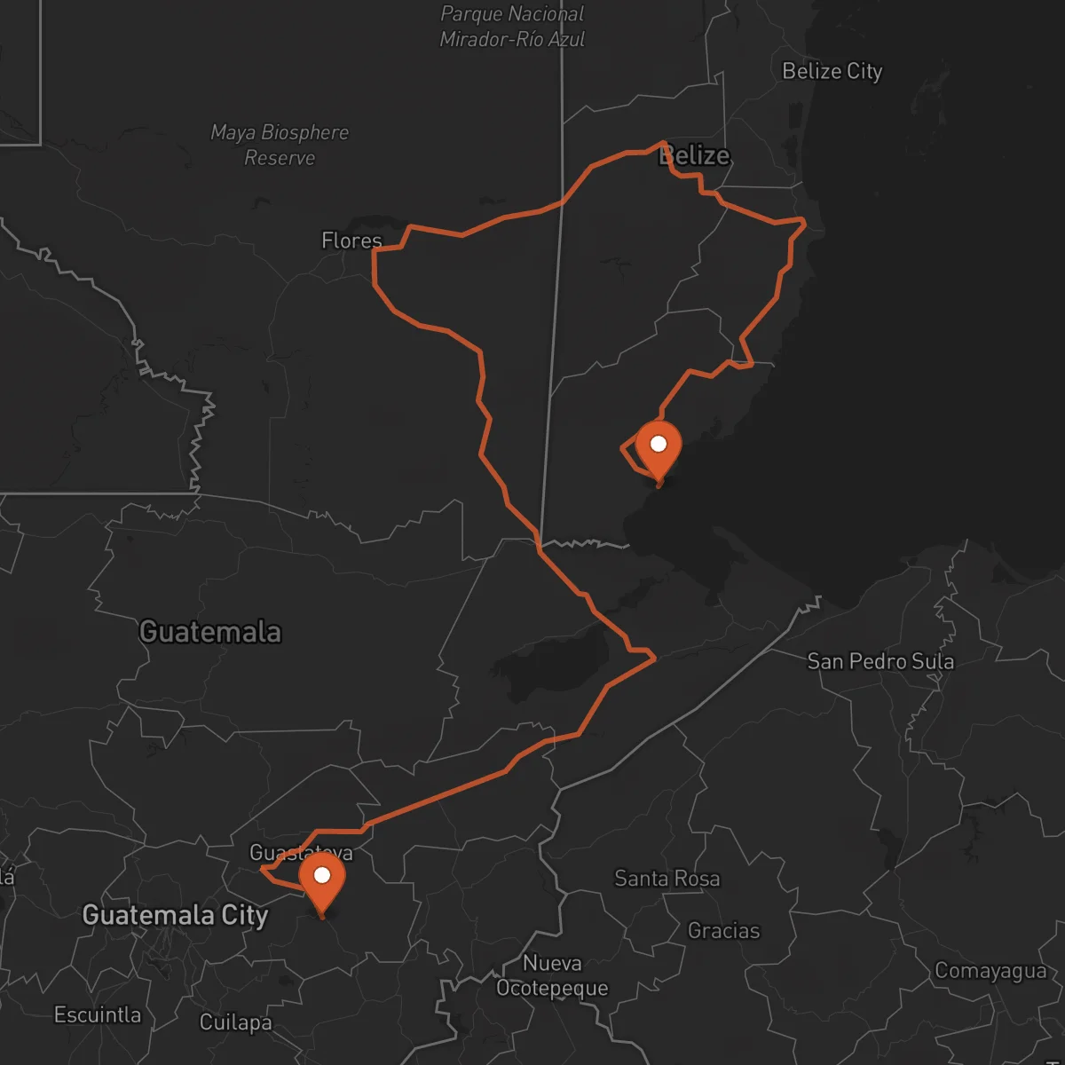 Ruta Punta Gorda - Jalapa