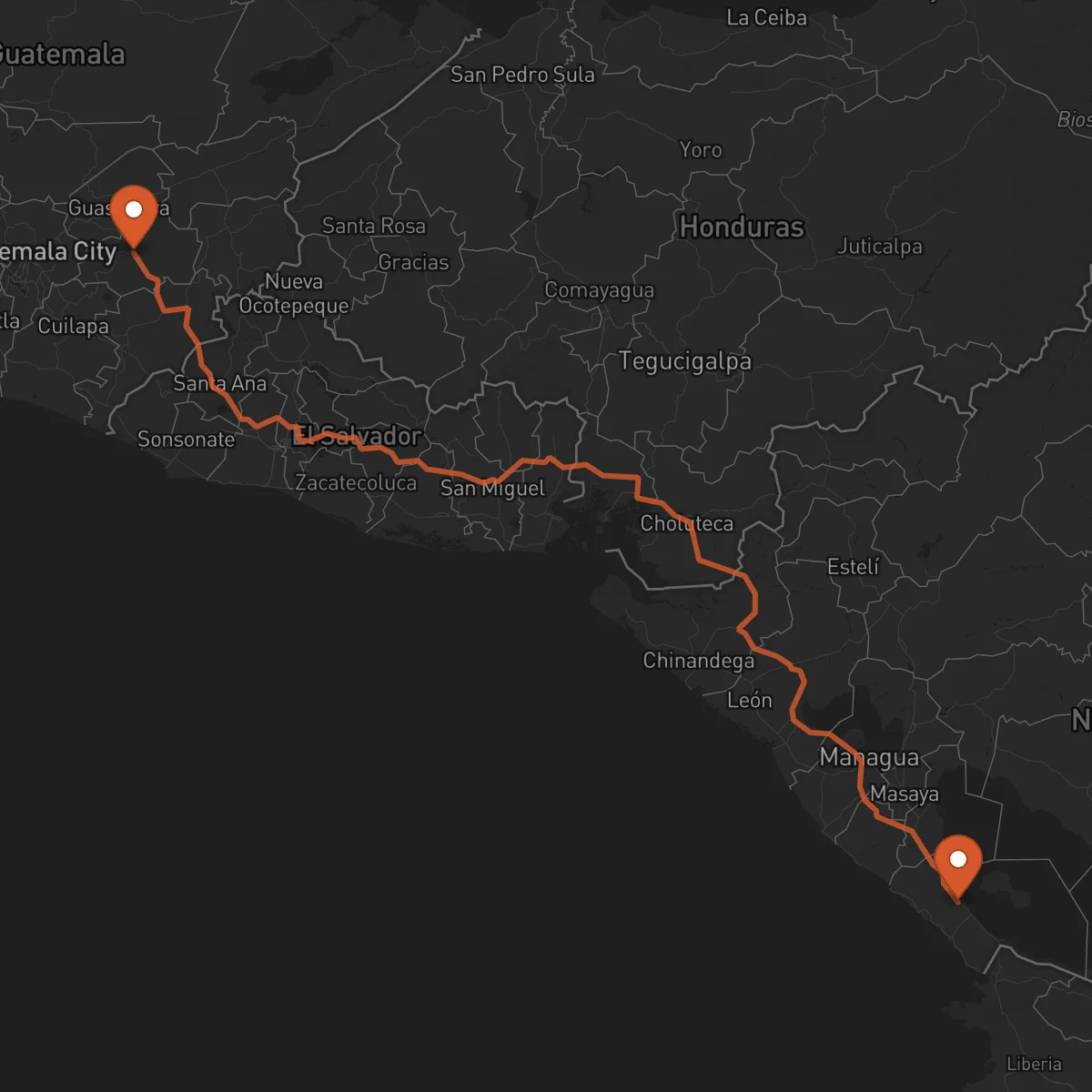 Ruta Rivas - Jalapa