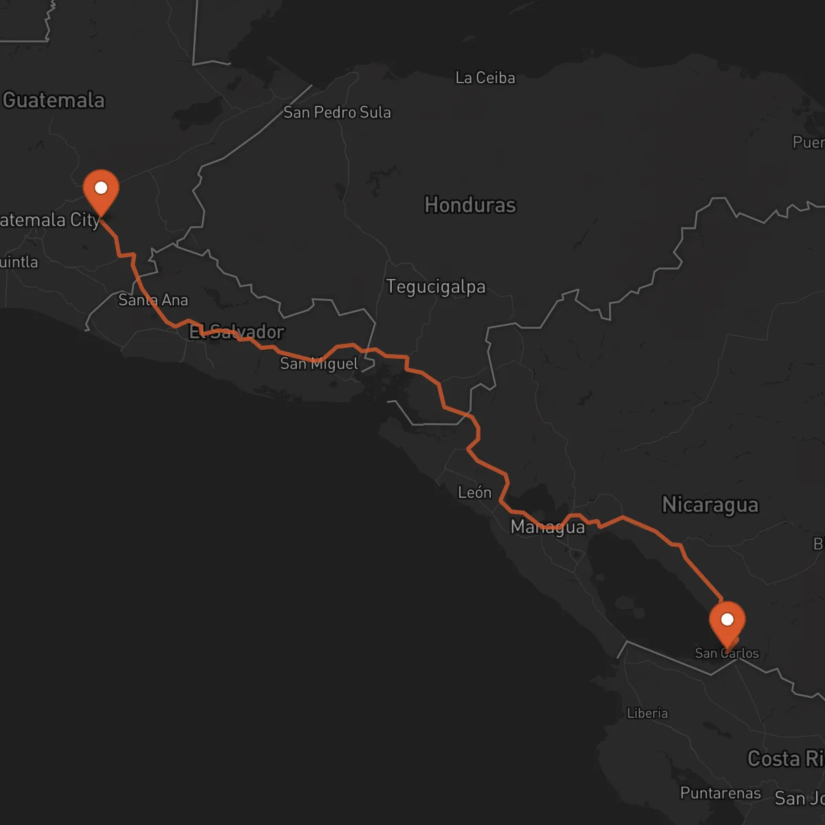 Ruta Jalapa - San Carlos