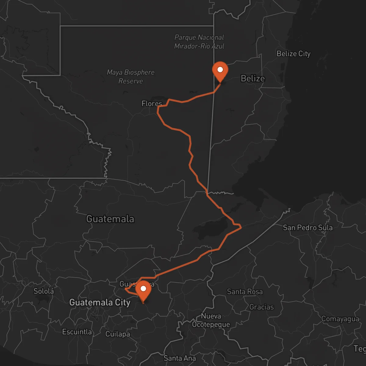 Ruta San Ignacio - Jalapa
