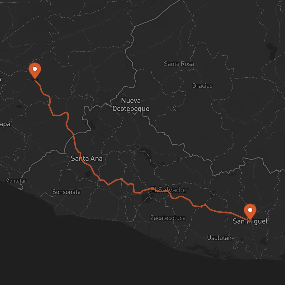 Ruta San Miguel - Jalapa