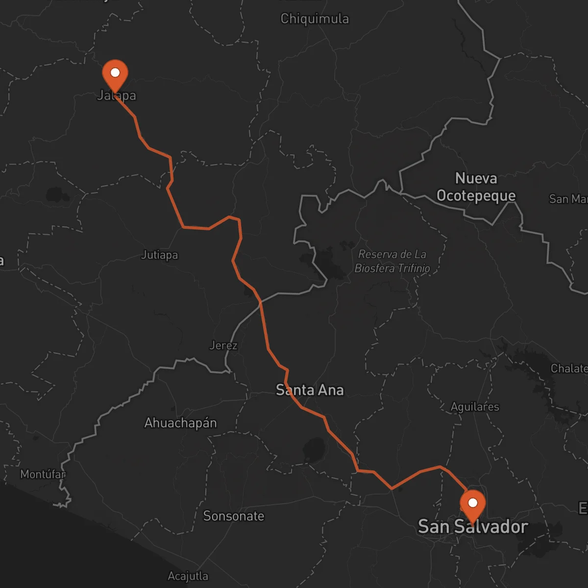 Ruta San Salvador - Jalapa