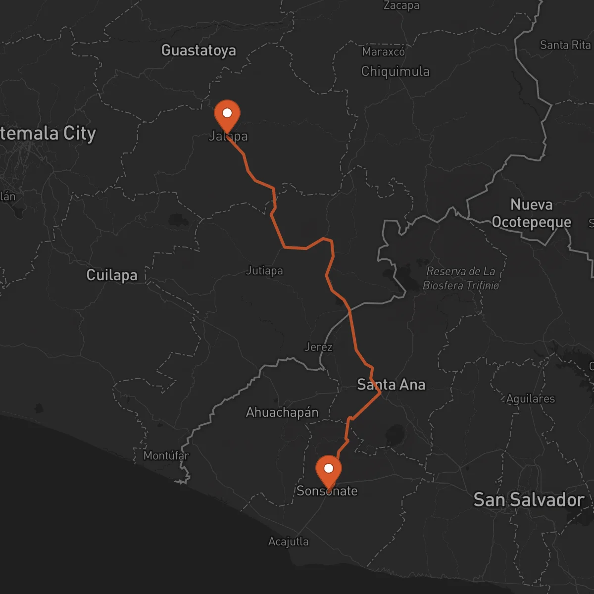 Ruta Sonsonate - Jalapa