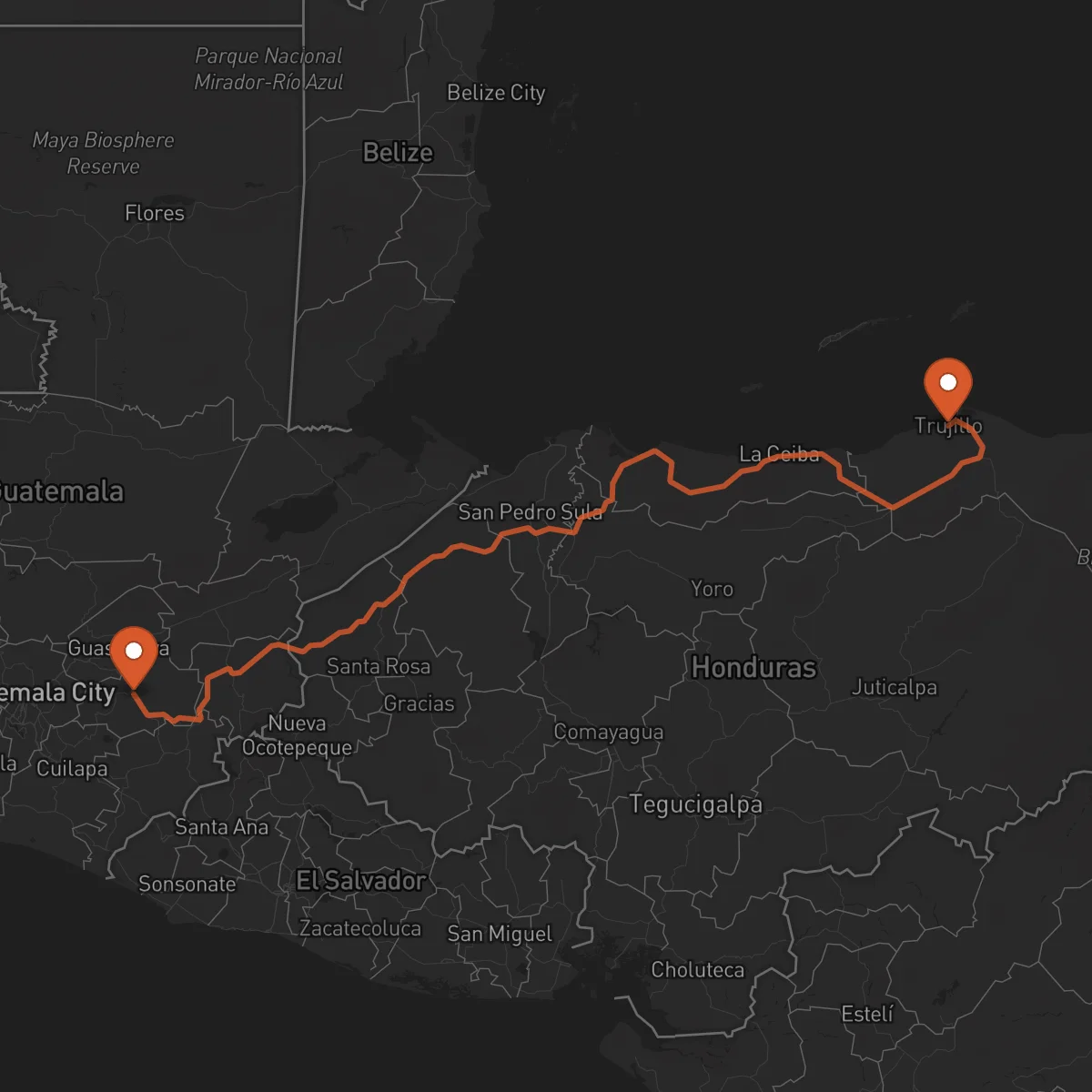 Ruta Trujillo - Jalapa
