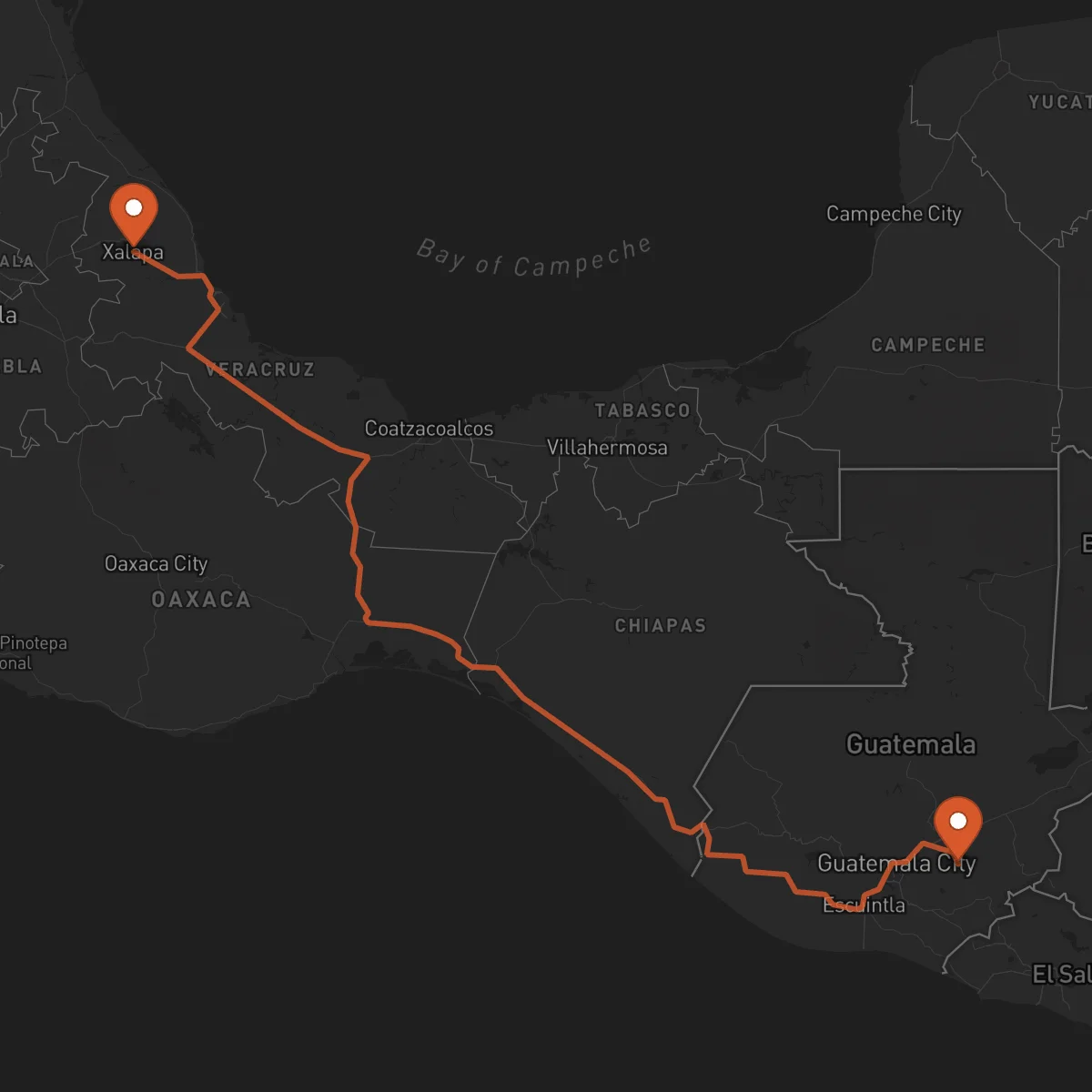 Ruta Jalapa - Xalapa