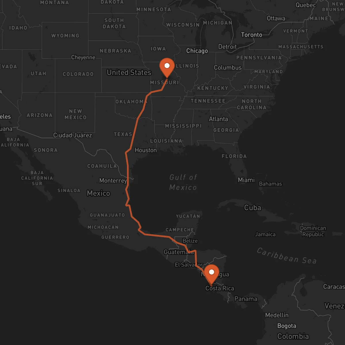 Ruta Liberia - Jefferson City