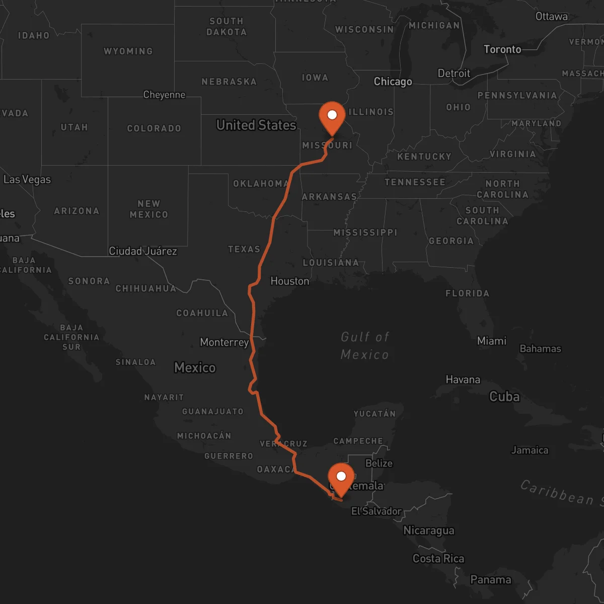 Ruta Mazatenango - Jefferson City