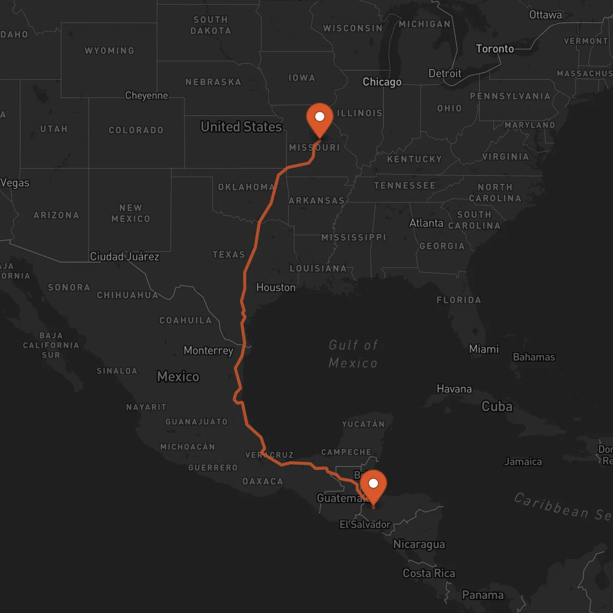 Ruta Santa Bárbara - Jefferson City