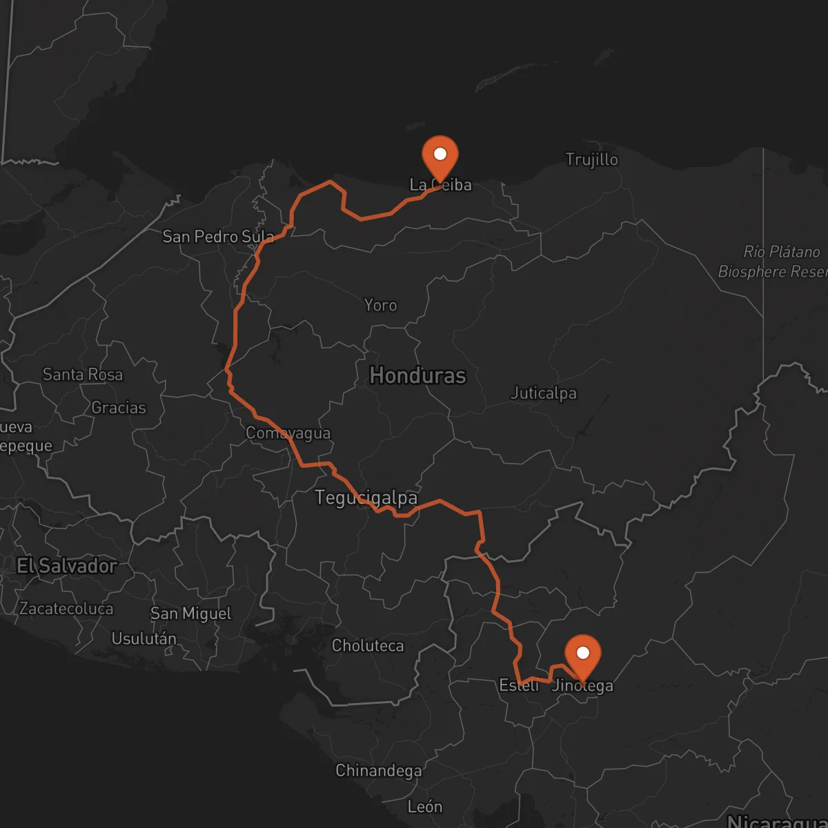 Ruta Jinotega - La Ceiba