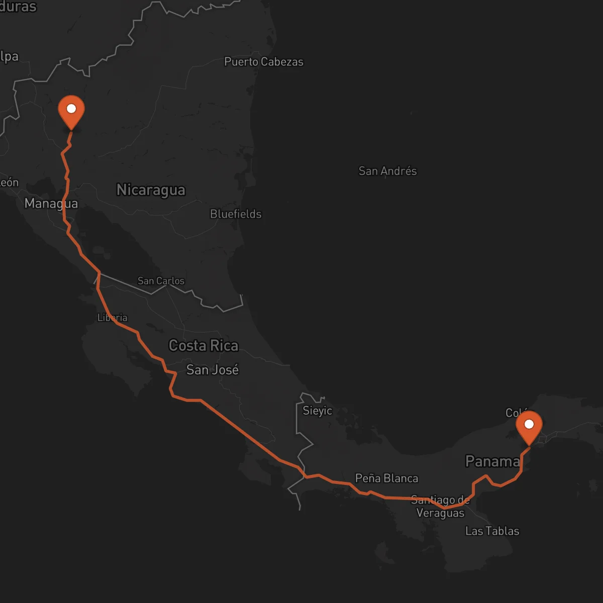 Ruta Jinotega - La Chorrera