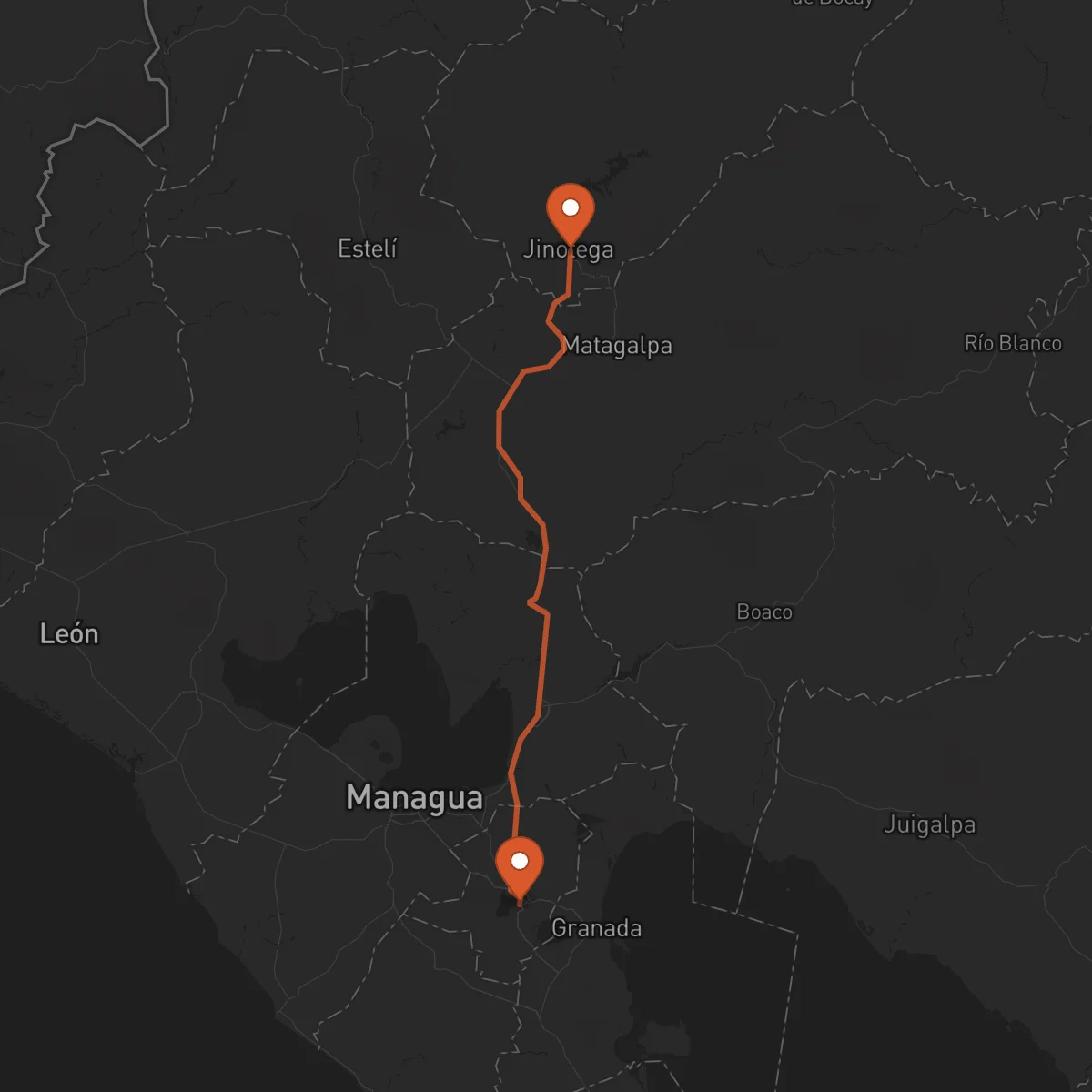 Ruta Masaya - Jinotega