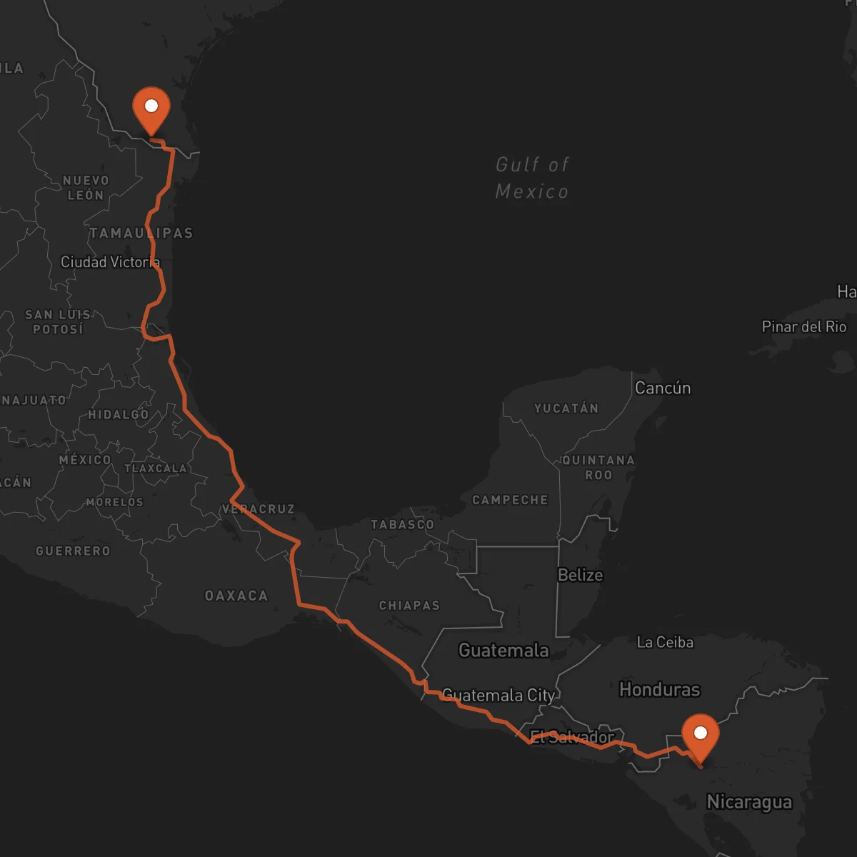 Ruta Jinotega - McAllen