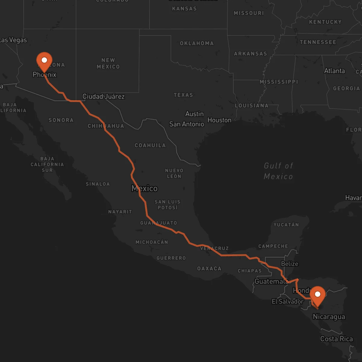 Ruta Jinotega - Phoenix