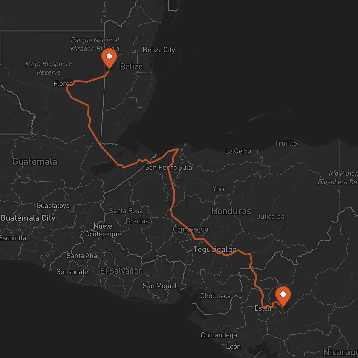 Ruta San Ignacio - Jinotega
