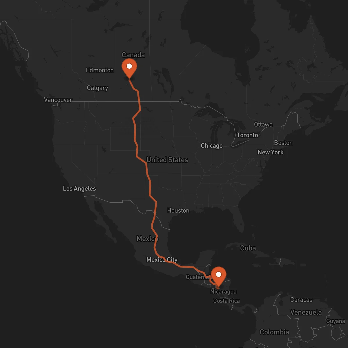 Ruta Jinotega - Saskatoon