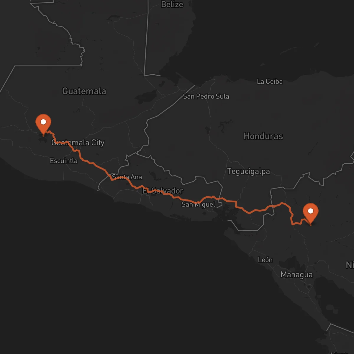 Ruta Jinotega - Sololá