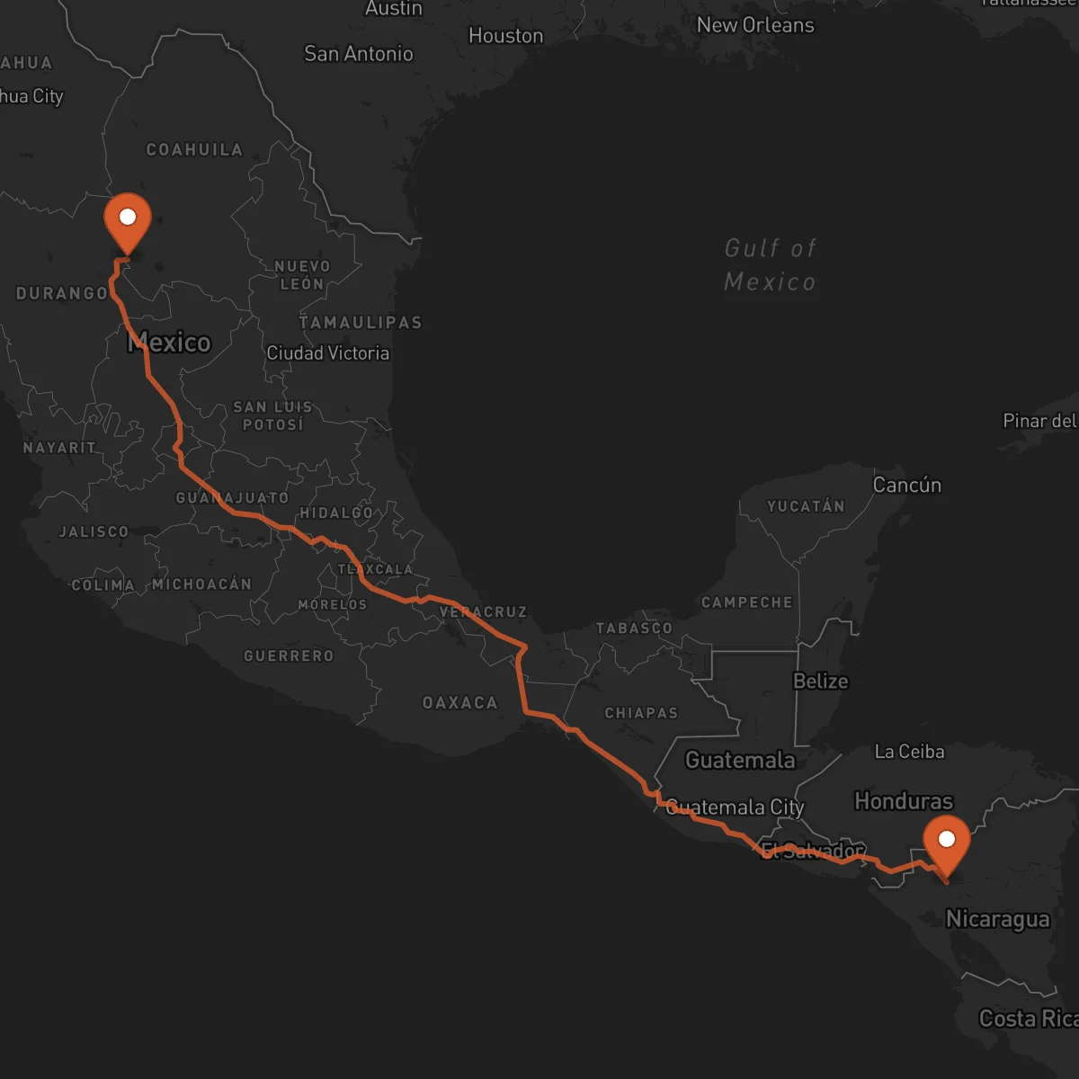 Ruta Jinotega - Torreón