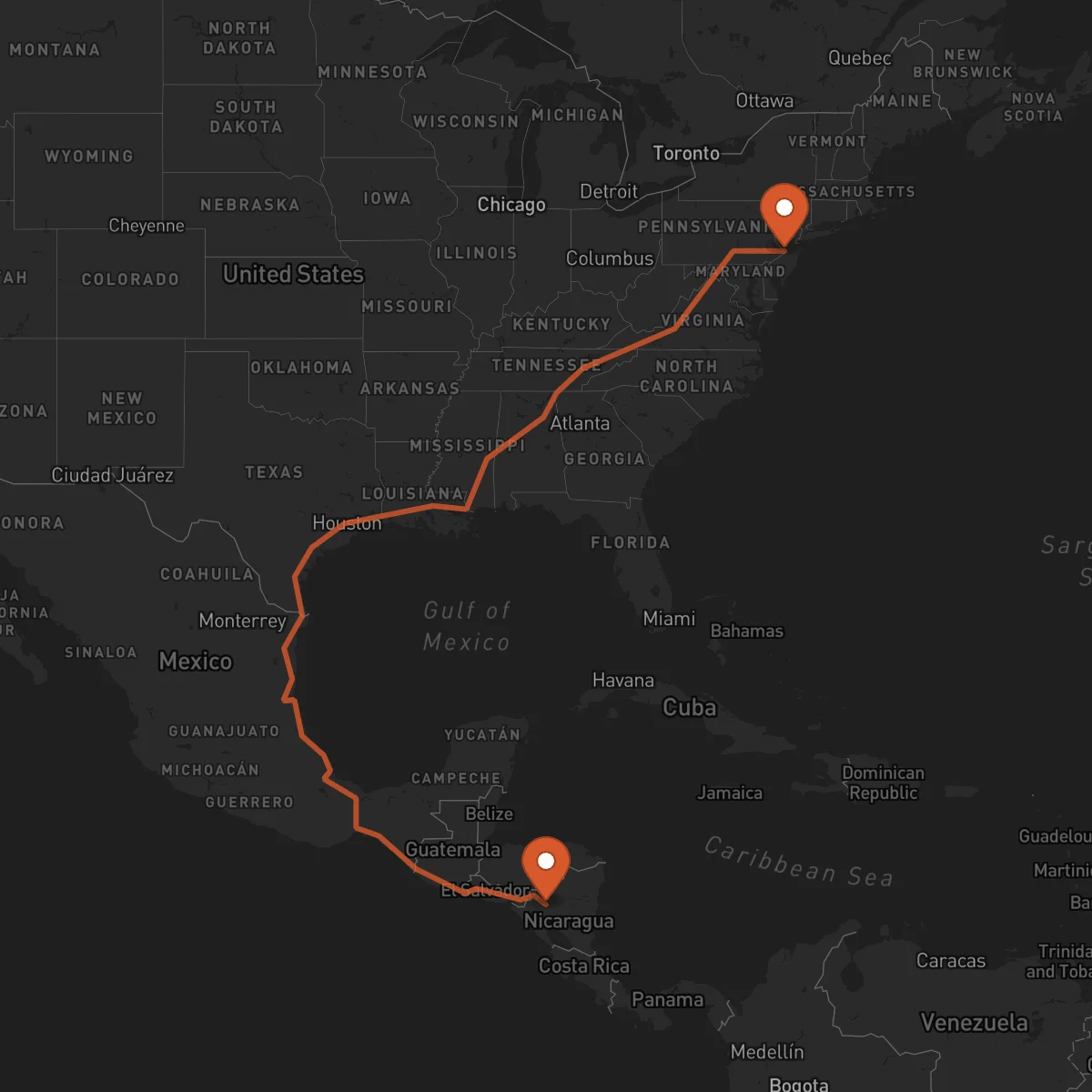 Ruta Jinotega - Trenton