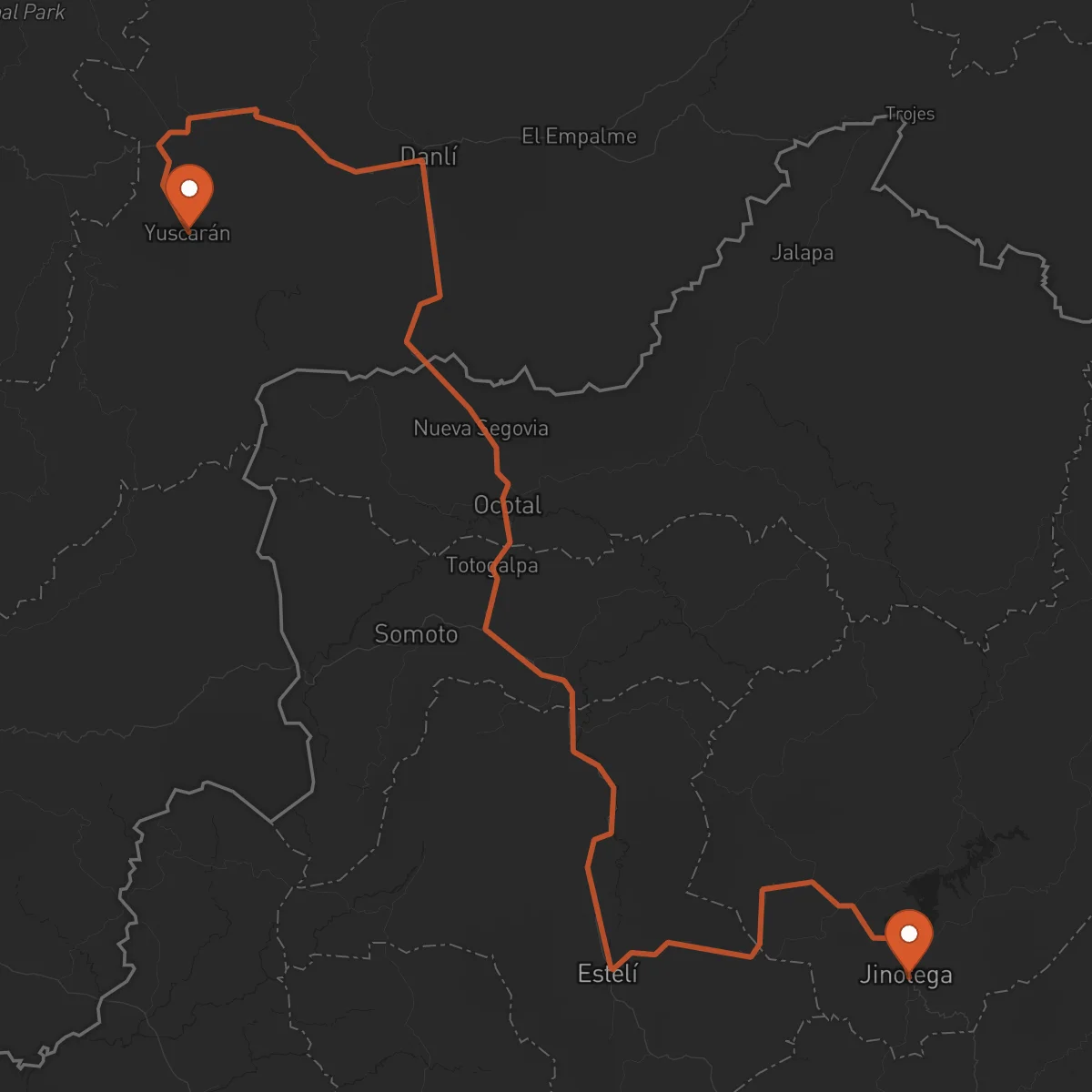 Ruta Jinotega - Yuscarán