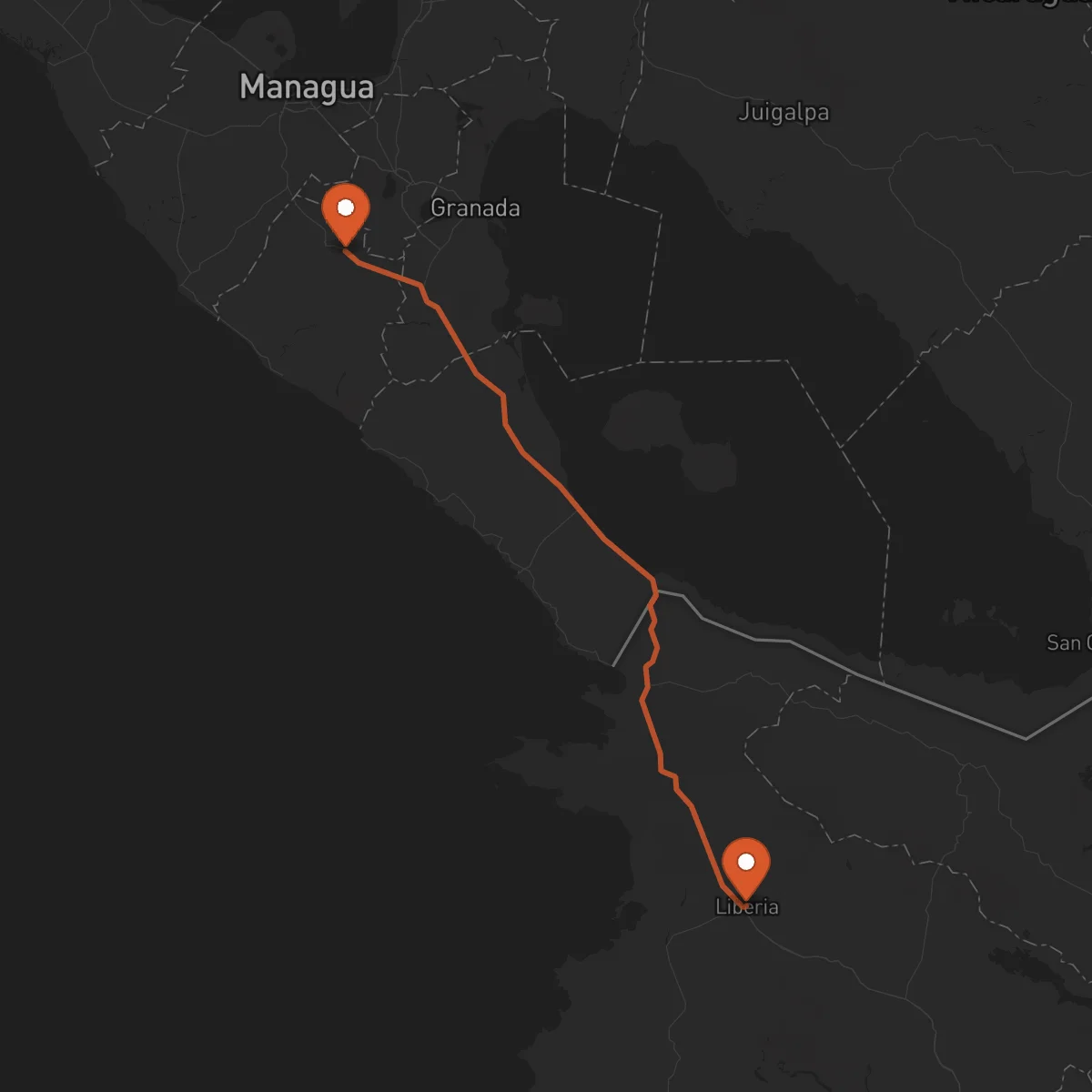 Ruta Jinotepe - Liberia