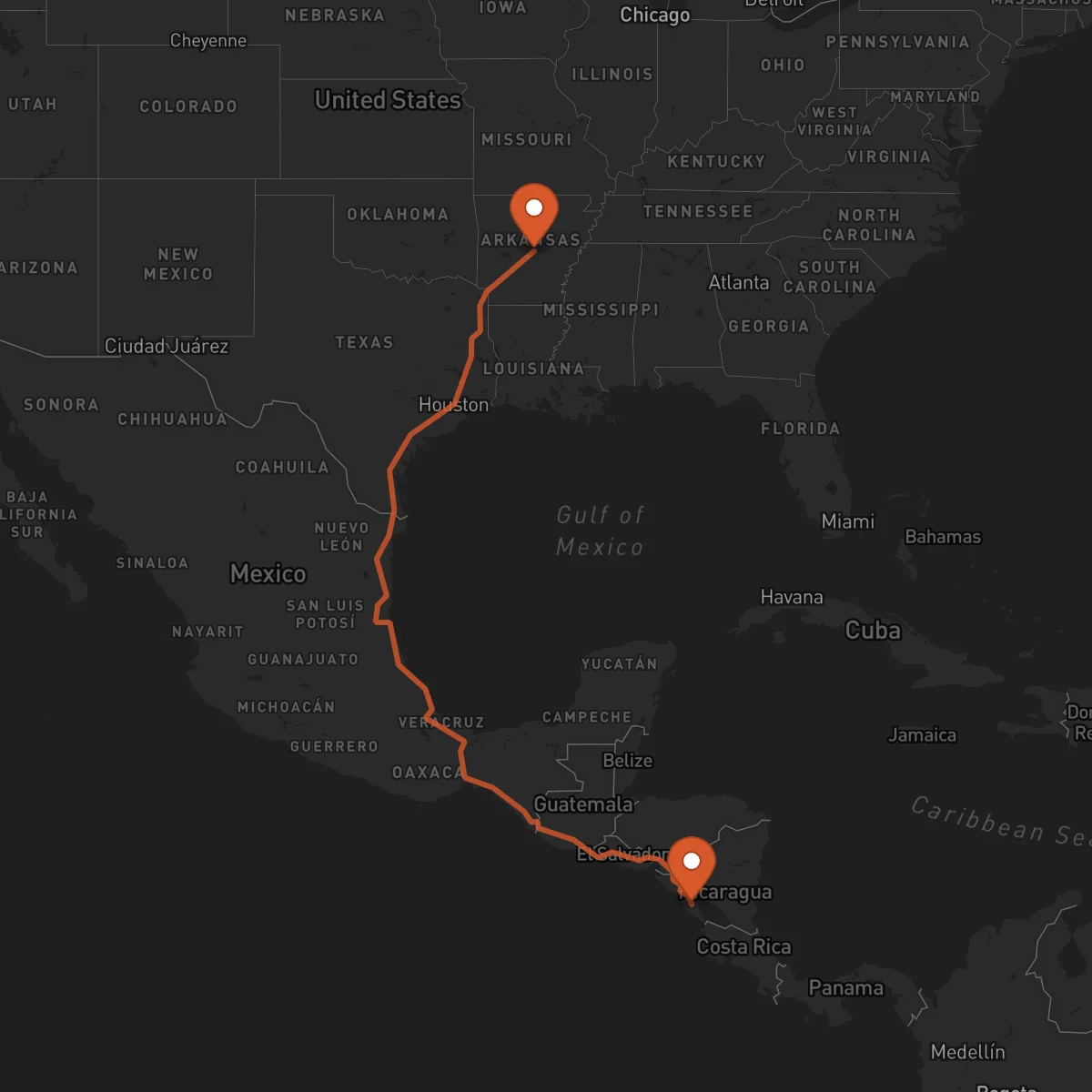 Ruta Jinotepe - Little Rock
