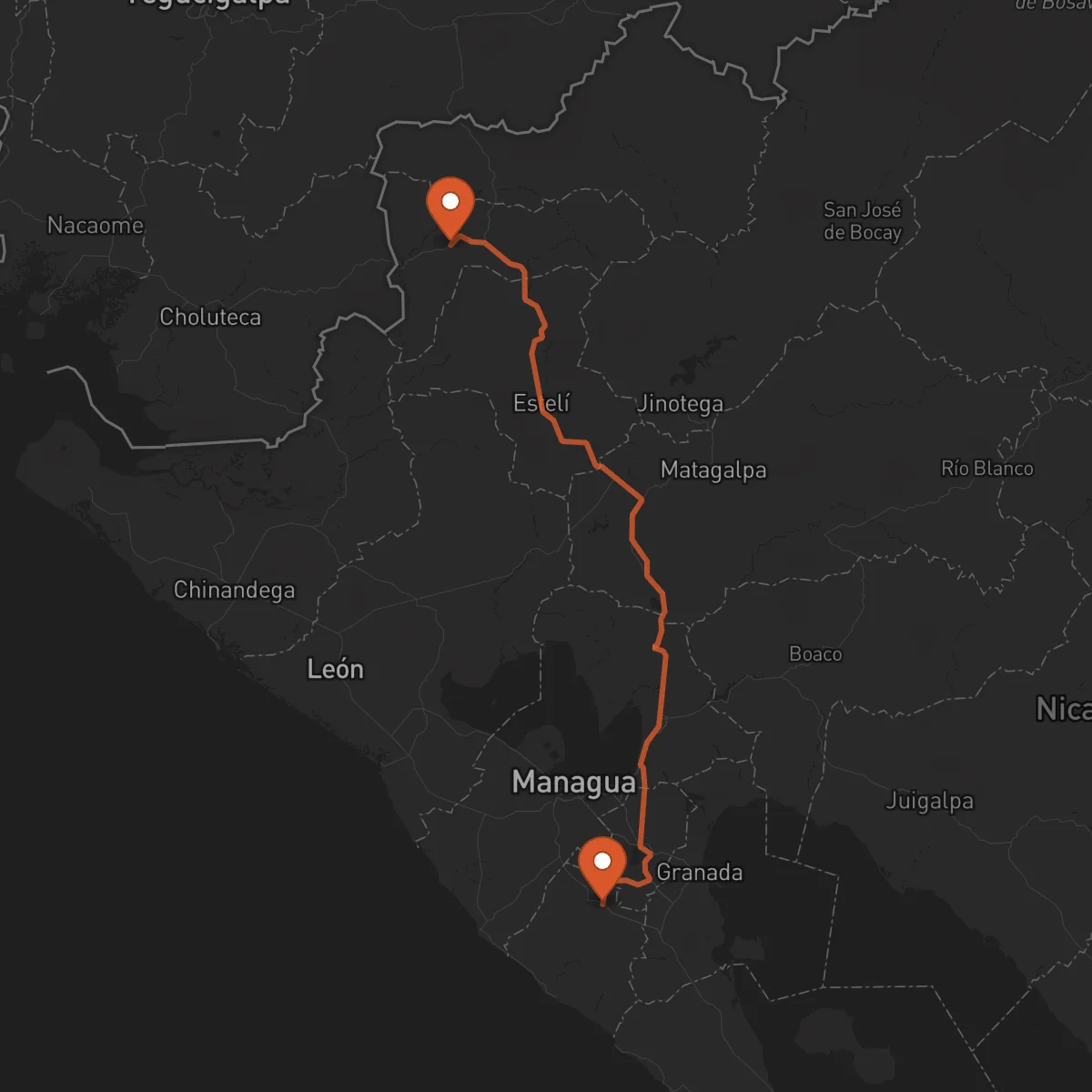 Ruta Jinotepe - Somoto