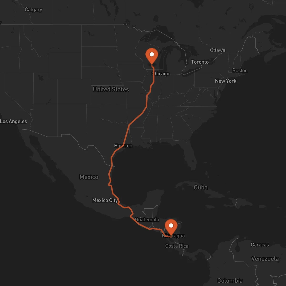Ruta Juigalpa - Madison
