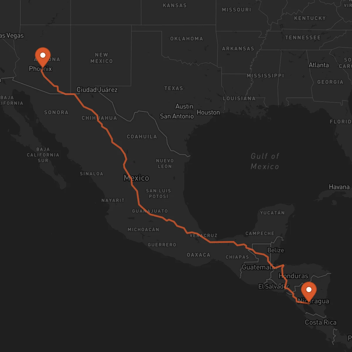 Ruta Juigalpa - Mesa