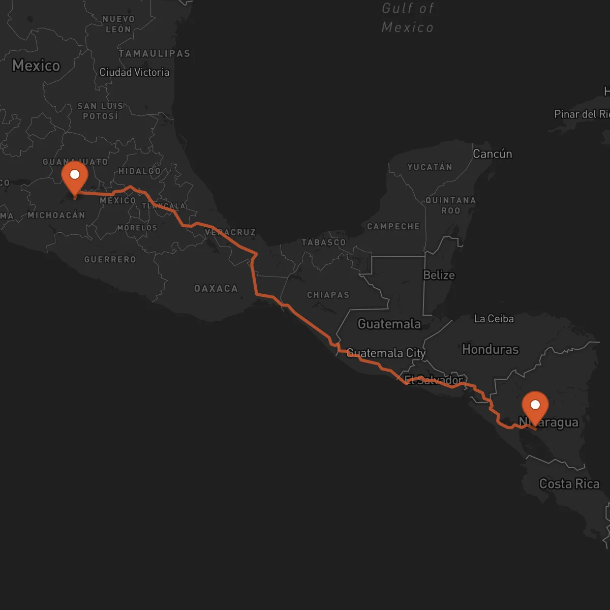 Ruta Juigalpa - Morelia