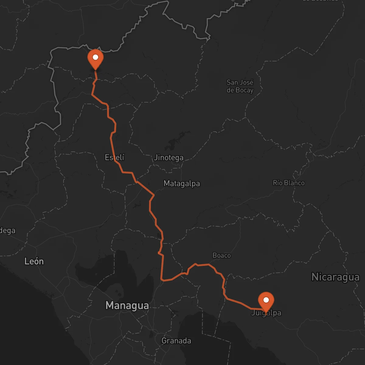 Ruta Juigalpa - Ocotal