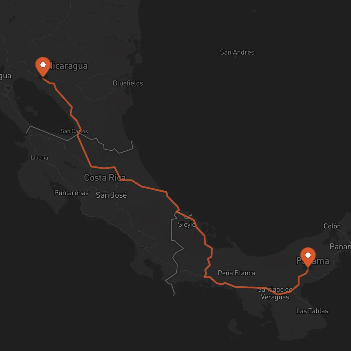 Ruta Juigalpa - Penonomé