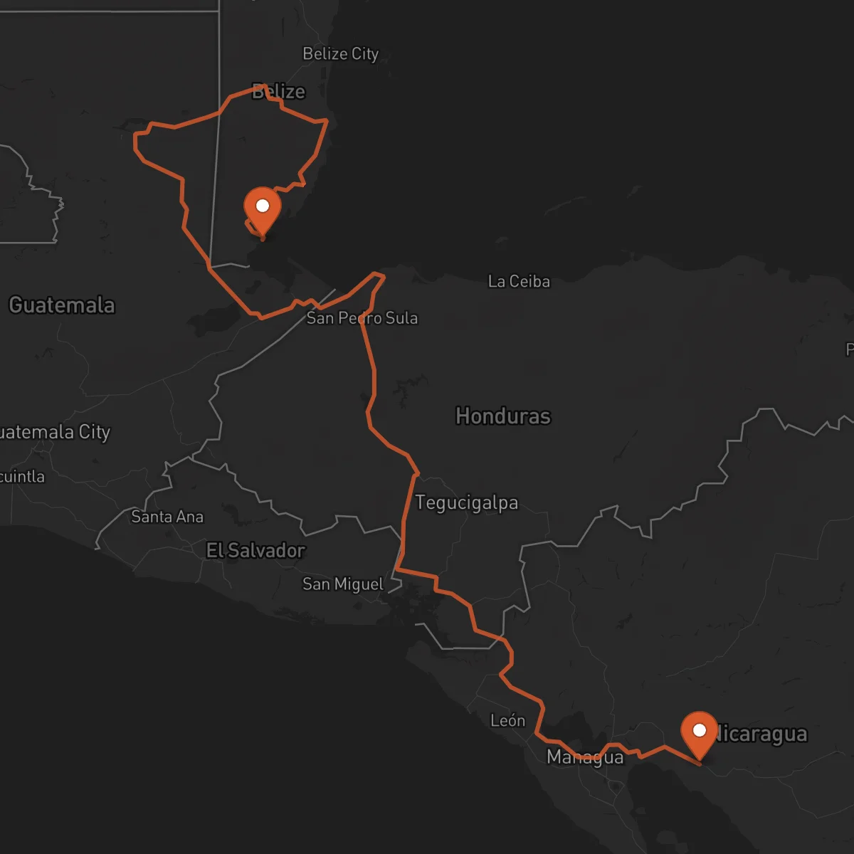 Ruta Juigalpa - Punta Gorda