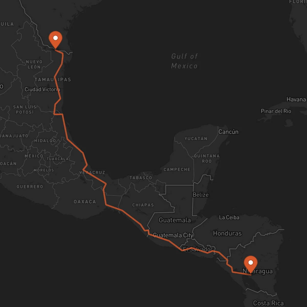 Ruta Reynosa - Juigalpa