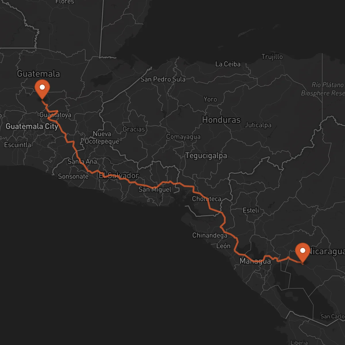 Ruta Juigalpa - Salamá