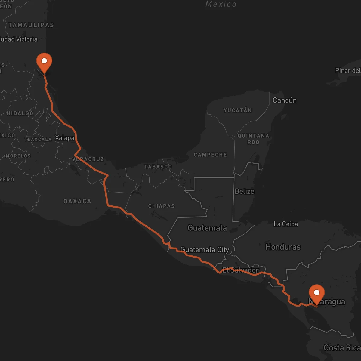 Ruta Juigalpa - Tampico
