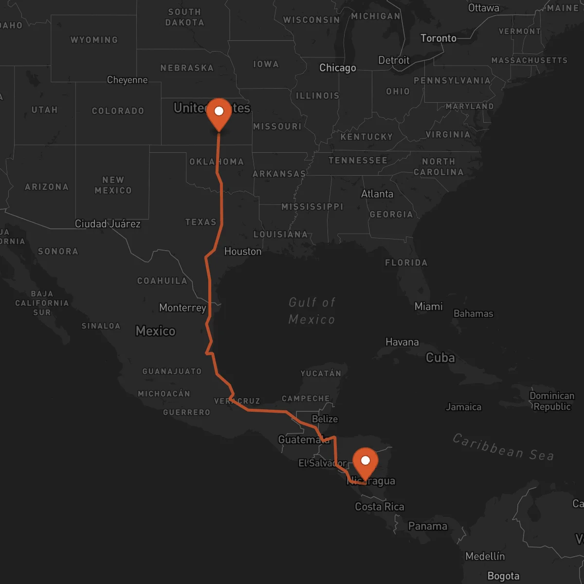 Ruta Juigalpa - Wichita
