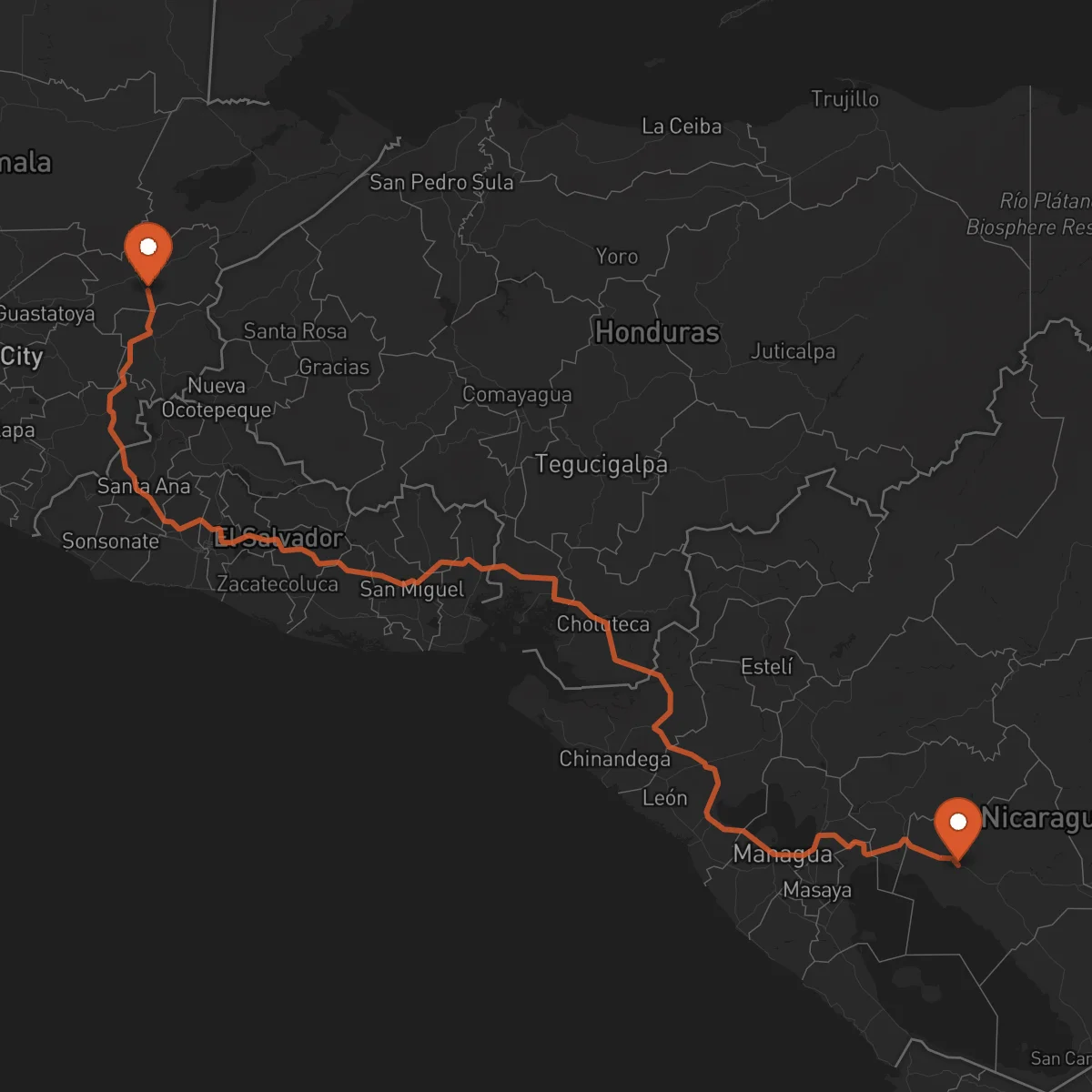 Ruta Zacapa - Juigalpa