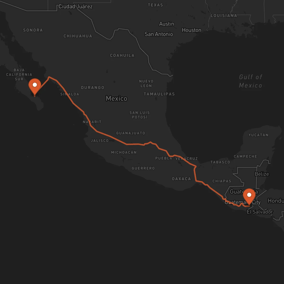 Ruta La Paz - Jutiapa