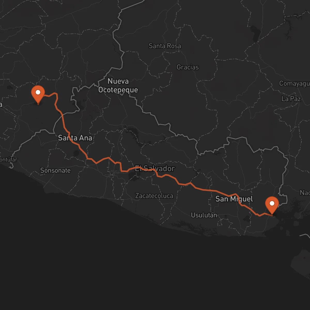 Ruta La Unión - Jutiapa