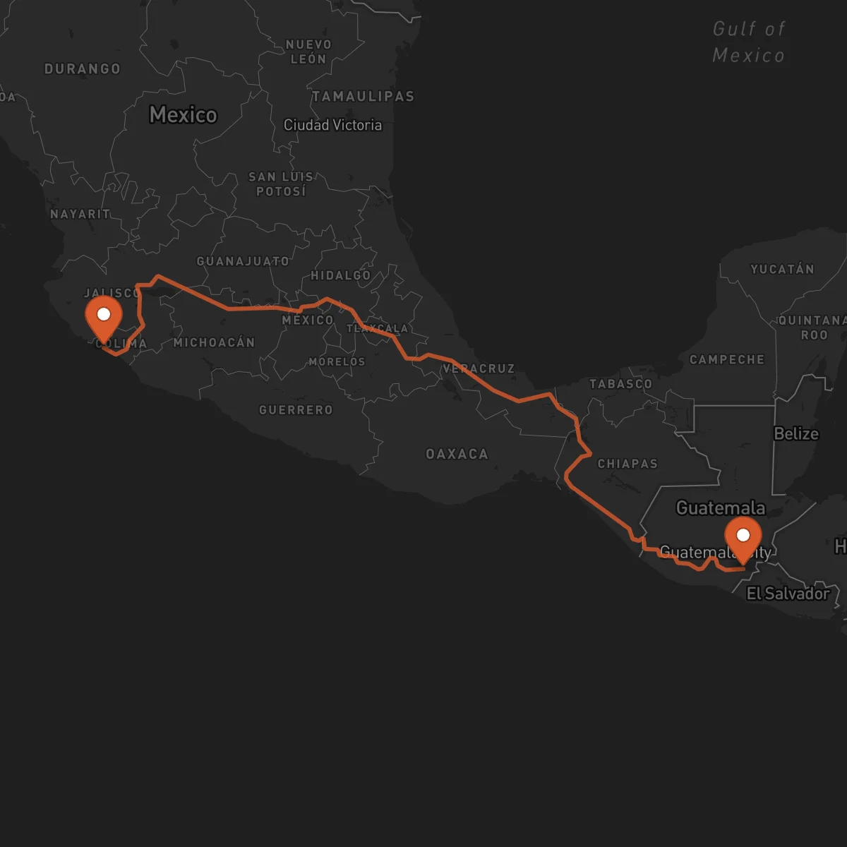 Ruta Manzanillo - Jutiapa