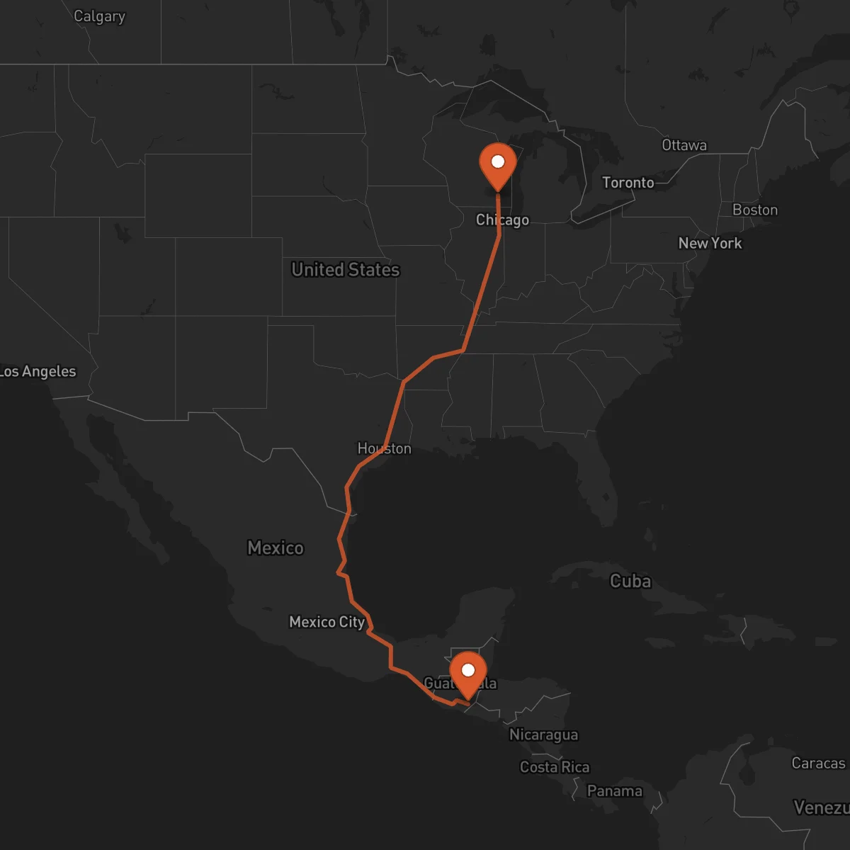 Ruta Jutiapa - Milwaukee