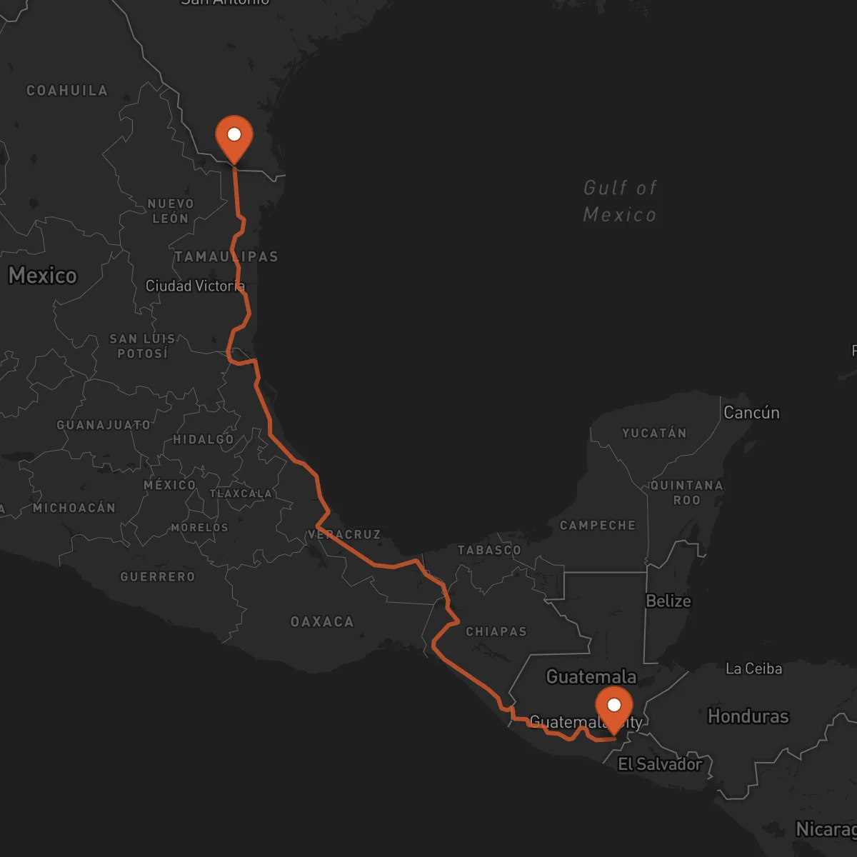 Ruta Reynosa - Jutiapa